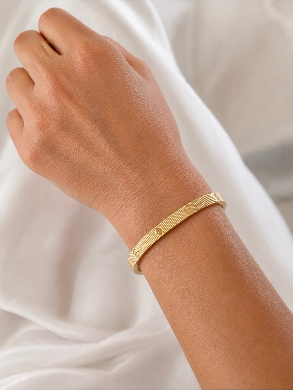 Gold Love Unlimited Gold Plated Bangle Bracelet